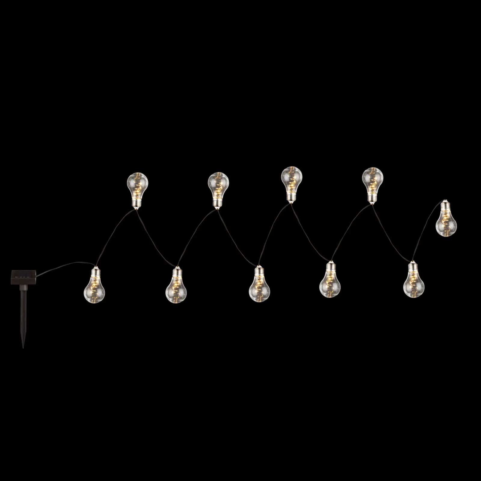 Catena luminosa solare LED 33708-10 argento