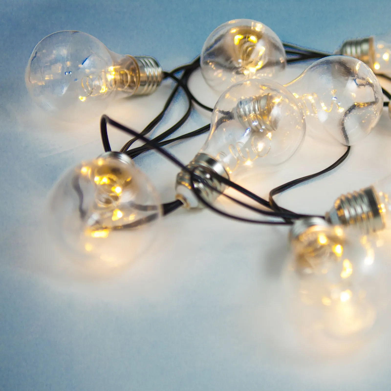 Catena luminosa solare LED 33708-10 argento