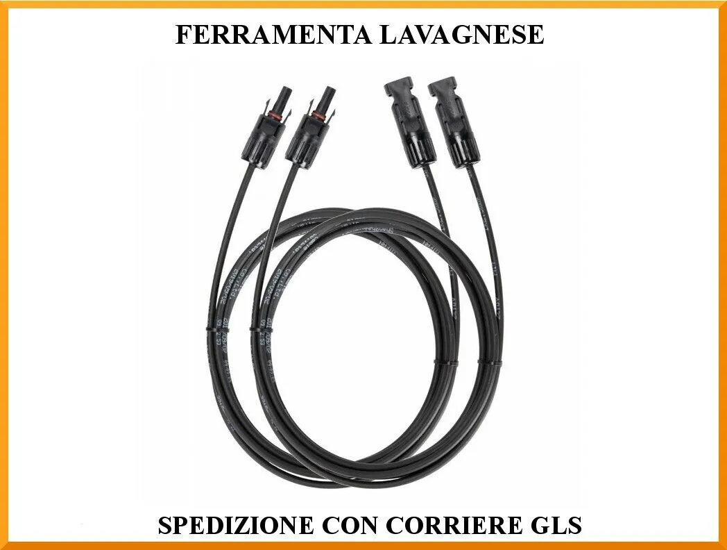 Cavo estensione MC4 3,5 metri per pannelli solari e generatori ecoflow 