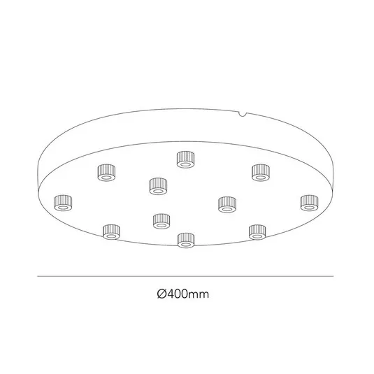 Ceiling Base Ø400/11 Lampade a Sospensione White - LIGHT-POINT | Acquista online