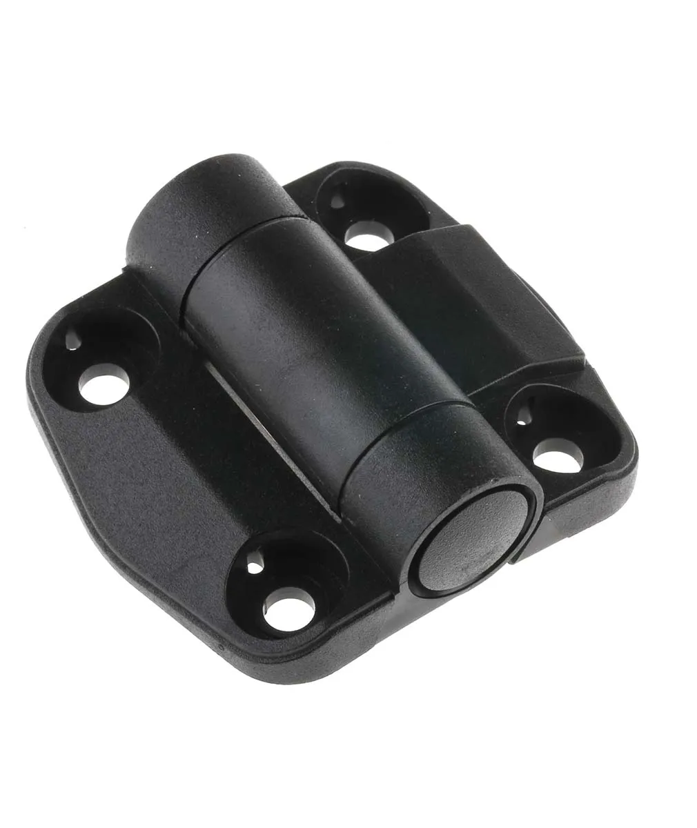 Cerniera con fermo Cerniera con fermo RS PRO, in Termoplastico, 57mm x 51mm, Oscillazione libera