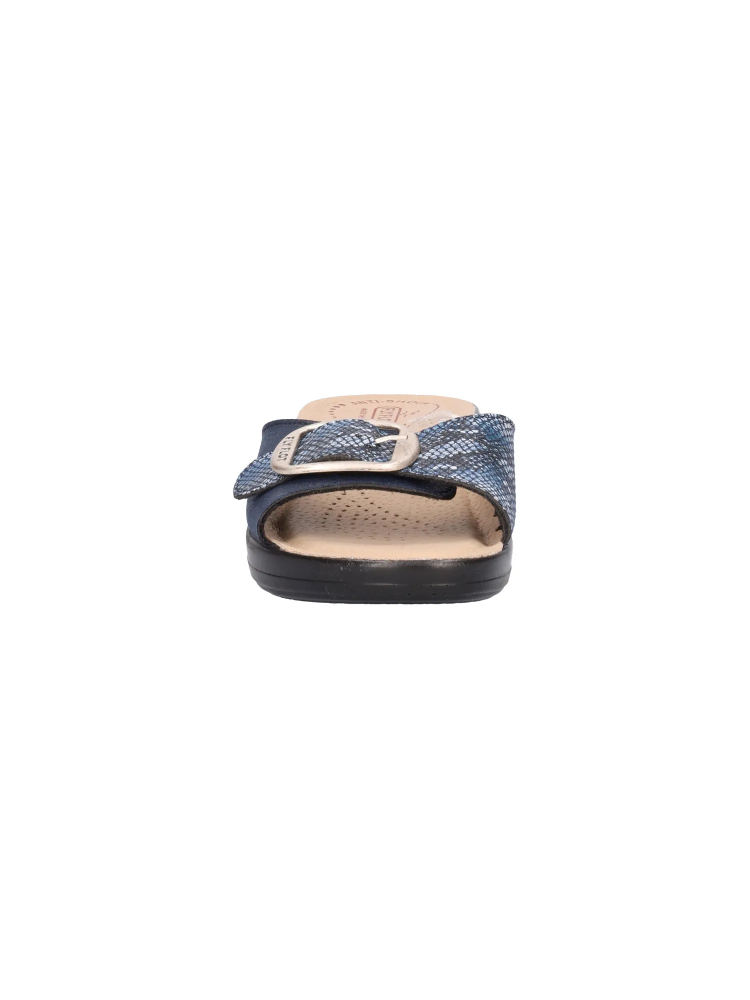 Ciabatta con zeppa bassa Fly Flot da donna blu