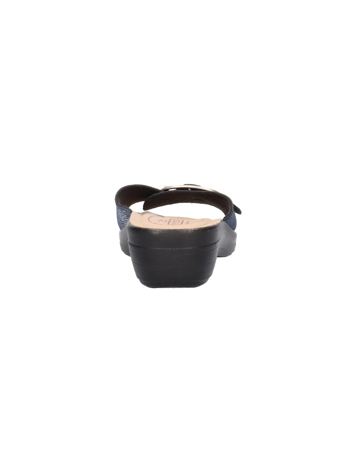 Ciabatta con zeppa bassa Fly Flot da donna blu