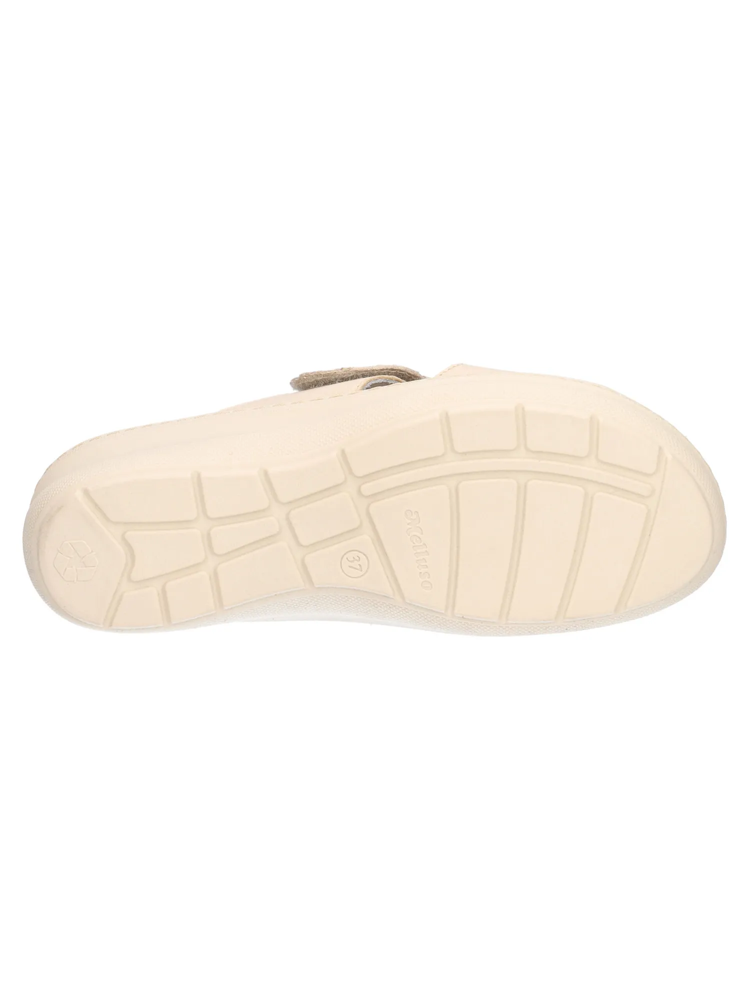 Ciabatta zeppa bassa Melluso da donna beige