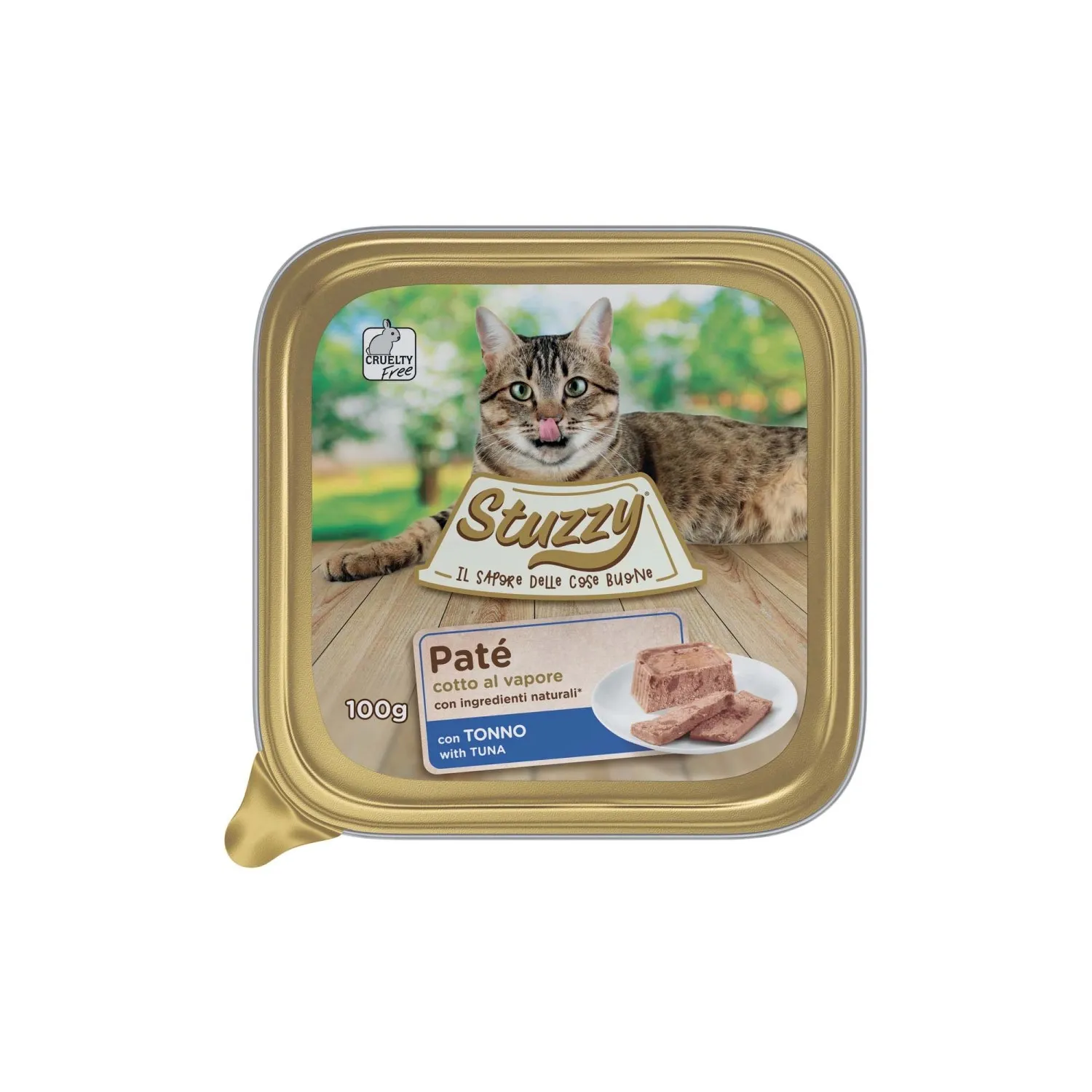 Cibo umido per gatti paté con tonno 100 g