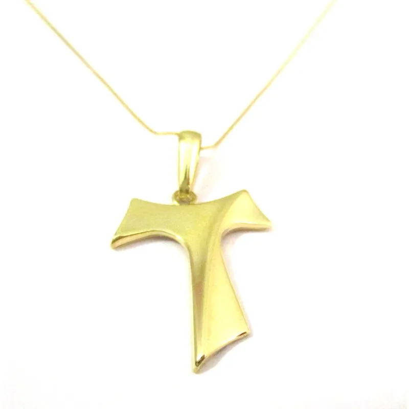 COLLANA CON TAU IN ORO GIALLO 18 KT