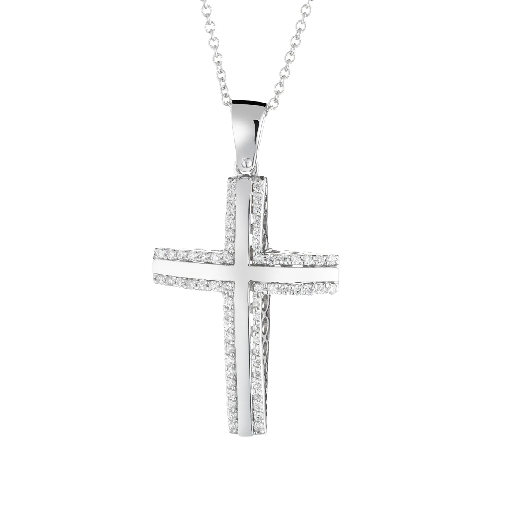 Collana Cross Diamond