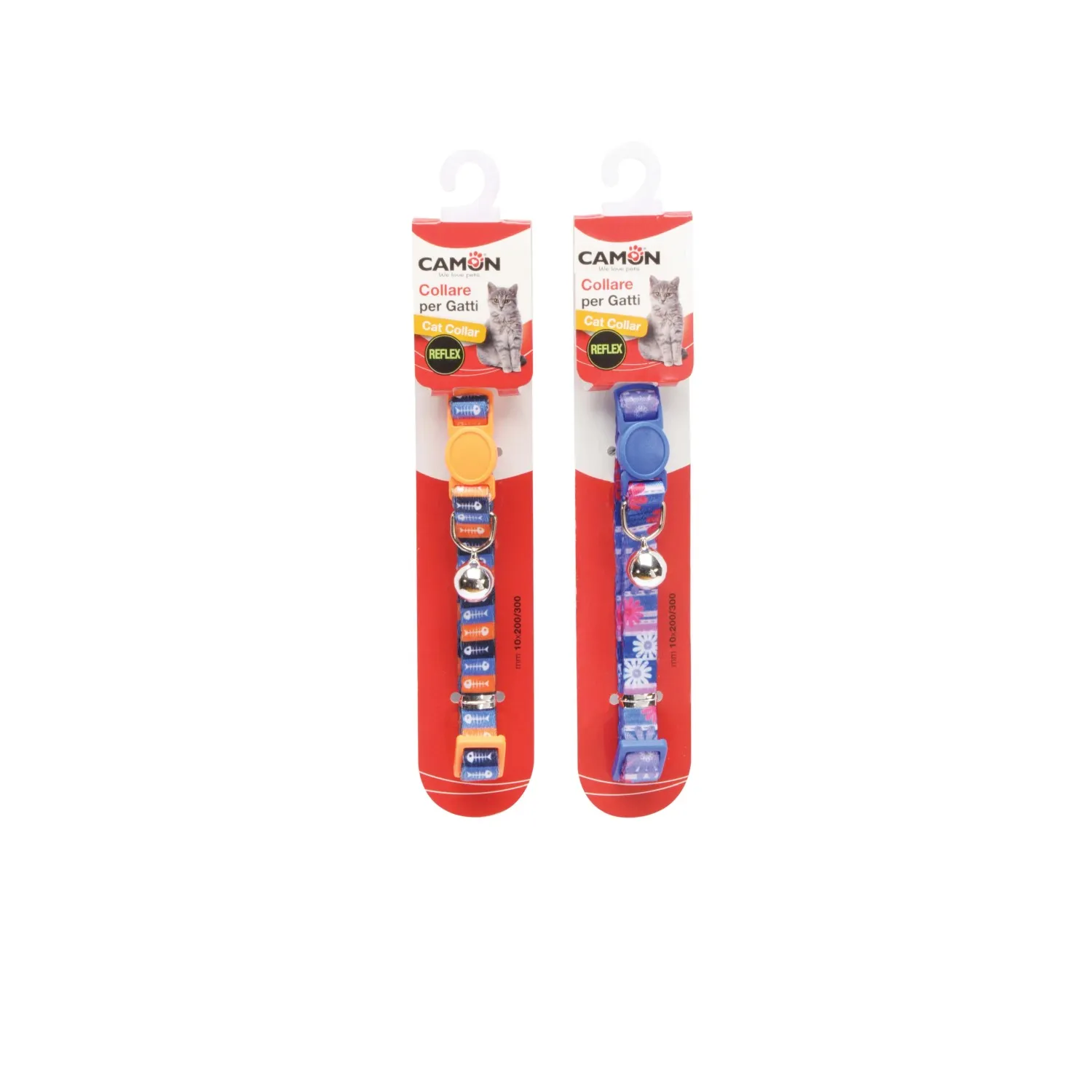 Collare per gatto con scritta 10mm 12 pollici