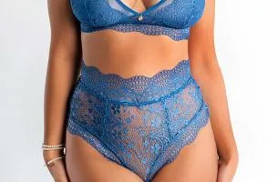 Completo intimo Jaycee, azzurro