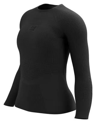 Compressport Women's On/Off Base Layer Long Sleeve Shirt Black