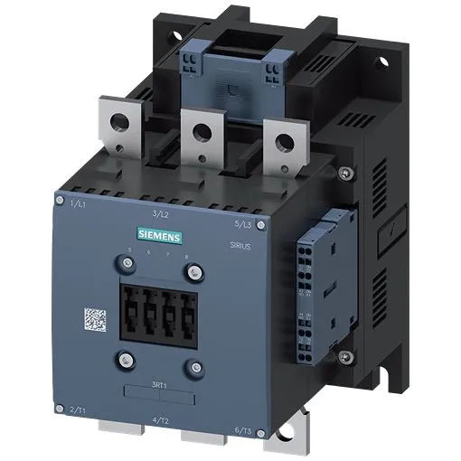 Contattore Siemens, serie 3RT, 3 poli, 2 NO + 2 NC, 68 A, 90 kW, bobina 380 → 420 V