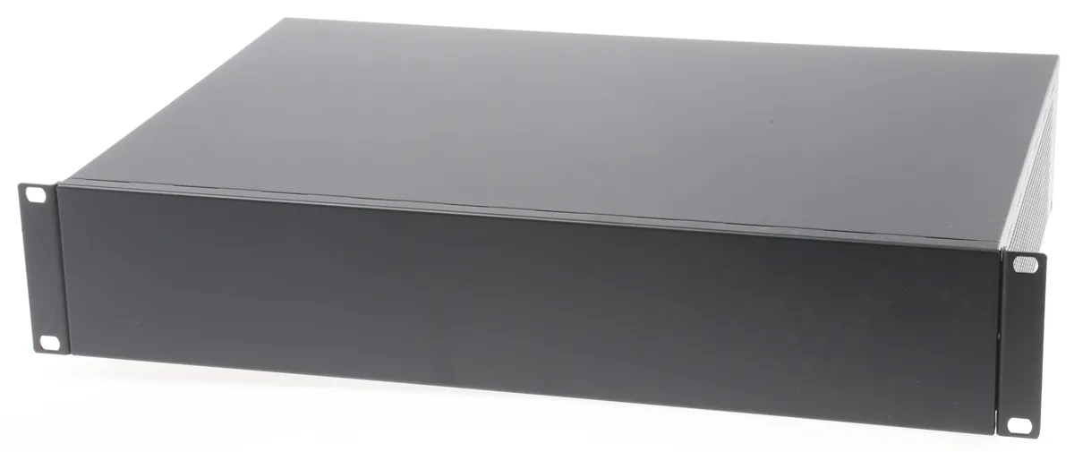 Contenitore 19" montaggio rack nVent SCHROFF 2U 88 x 444 x 310mm, in Acciaio, ventilato, col. Grigio