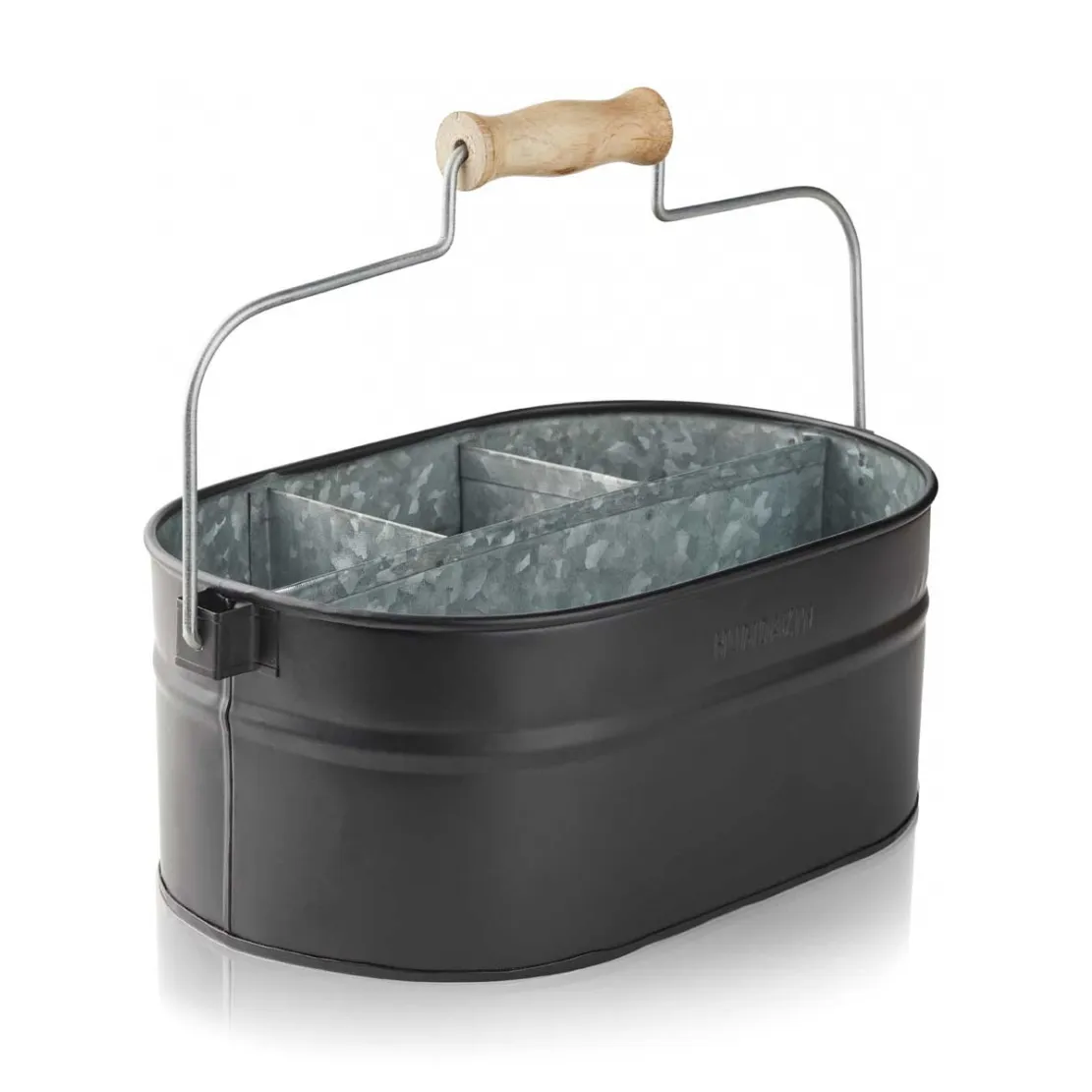 Contenitore secchio Humdakin System 30x19 cm.jn{font-size:18px}Nero opaco