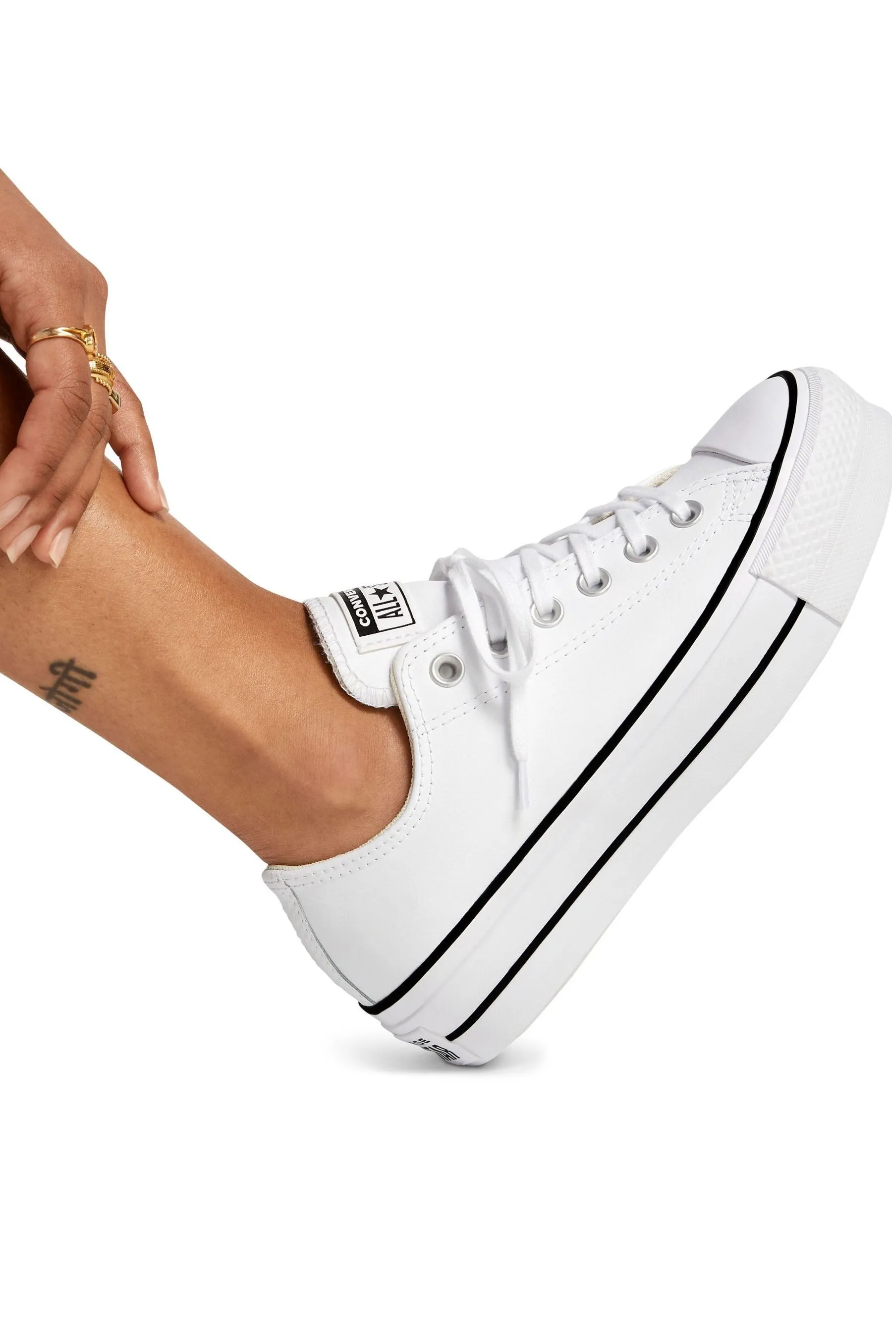 Converse - Lift Chuck Ox - Scarpe da ginnastica in pelle con plateau