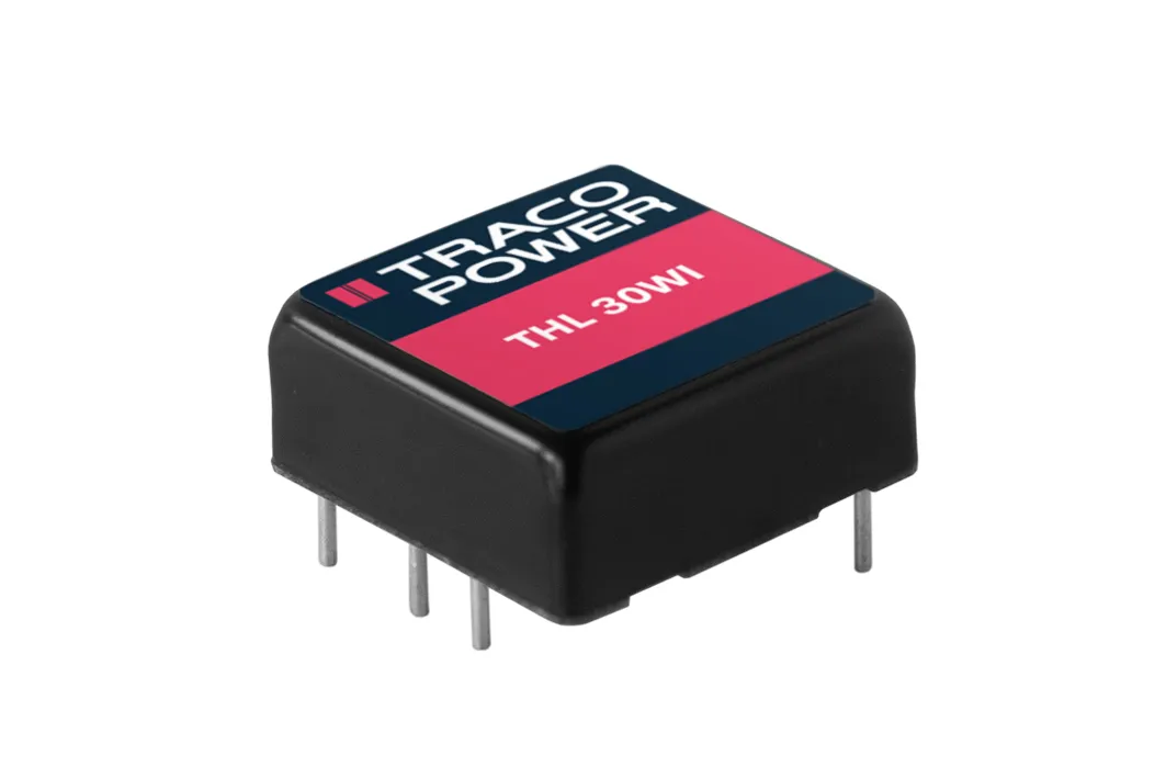 Convertitore c.c.-c.c. TRACOPOWER, Output max 12 V CC, Input max 75 V c.c., Output min 2.5A, 2 uscite, 6 pin, 1 x 1