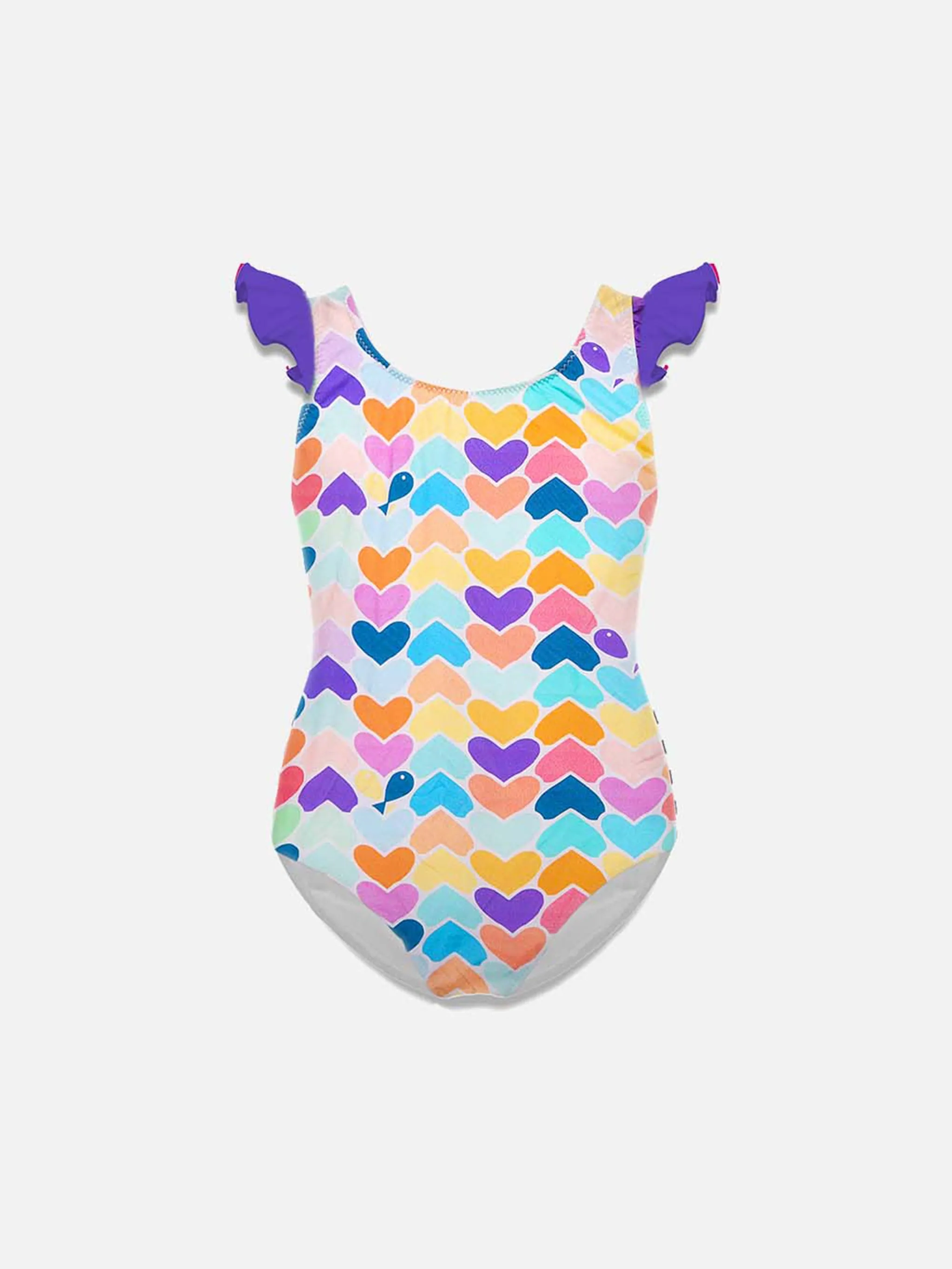 Costume da bagno da bambina con volant