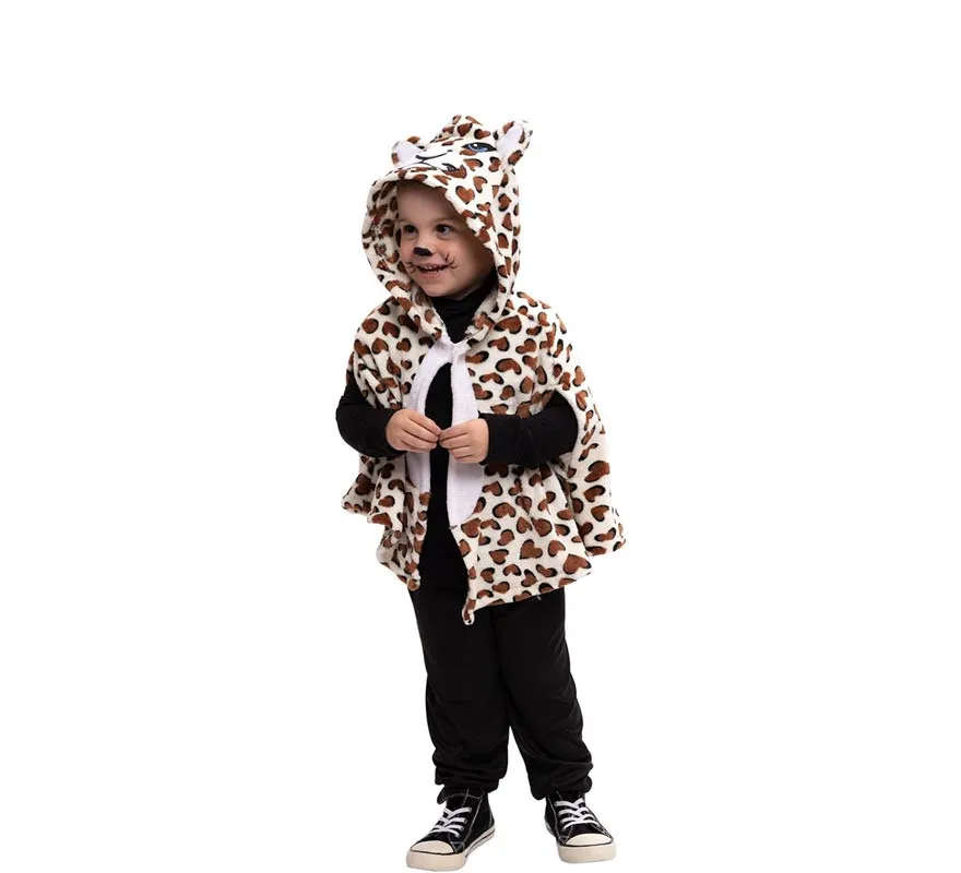 Costume da Super Leopardo o Mantello con cappuccio per bambini