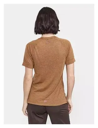 Craft ADV Trail Wool Maglietta donna a manica corta Marrone