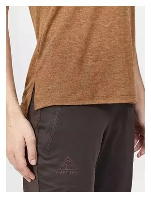 Craft ADV Trail Wool Maglietta donna a manica corta Marrone