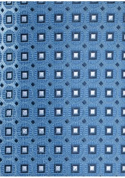 Cravatta quadrata blu chiaro