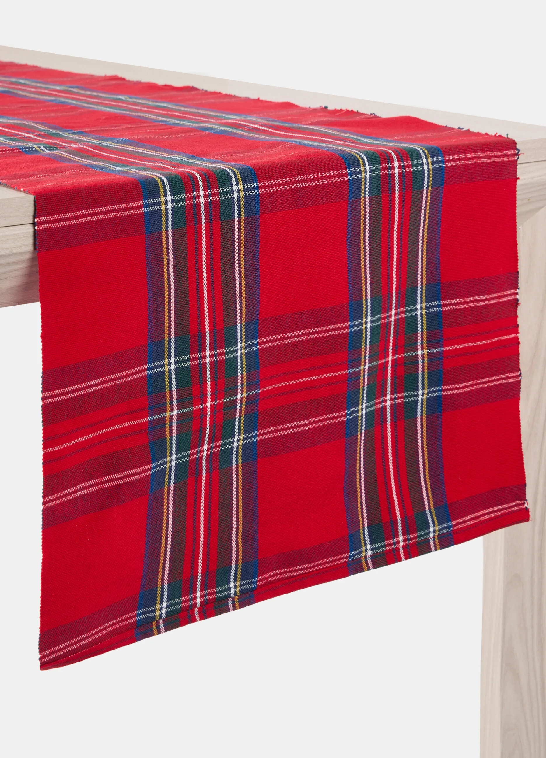 CROFF  Runner in puro cotone a quadri
