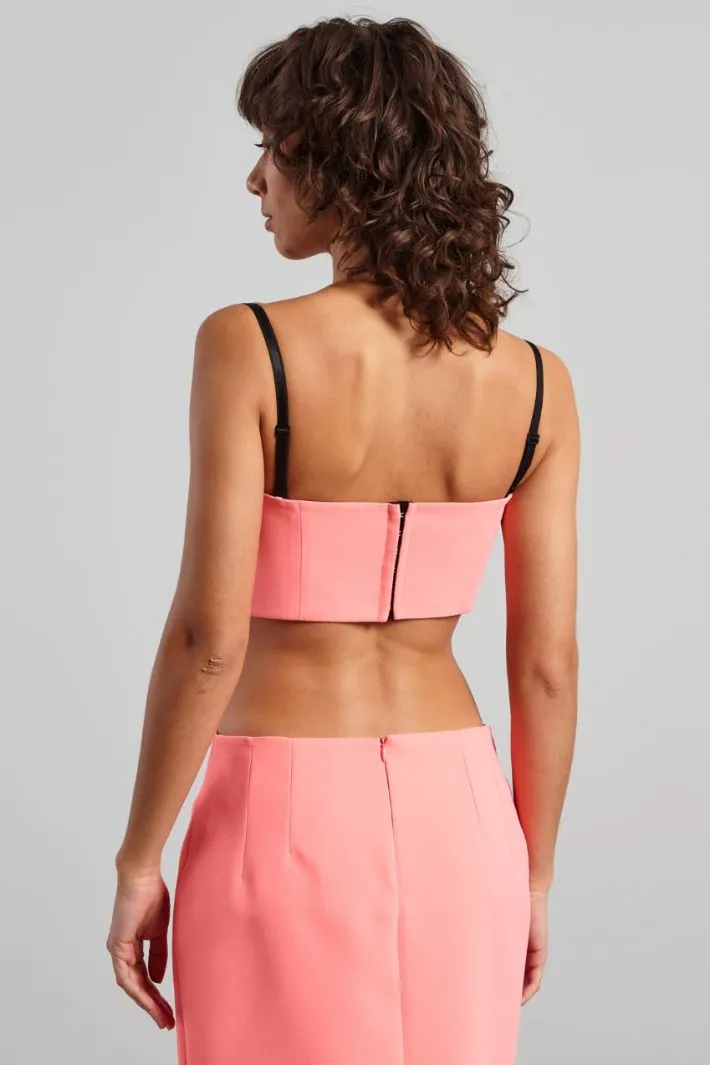 Crop top a bustino