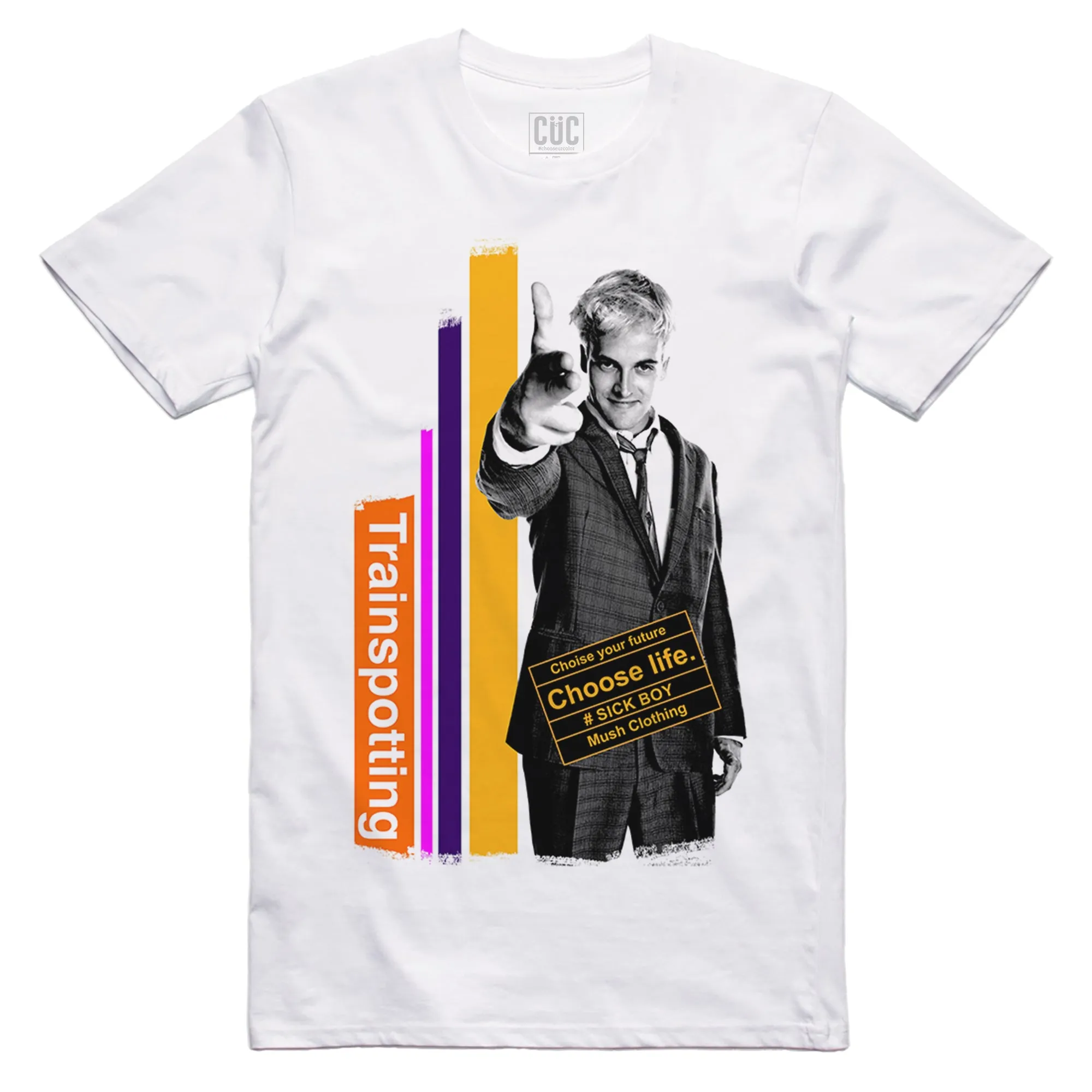 CUC T-Shirt Trainspotting - Maglia Sick Boy - Choose life - Welsh Fincher #chooseurcolor