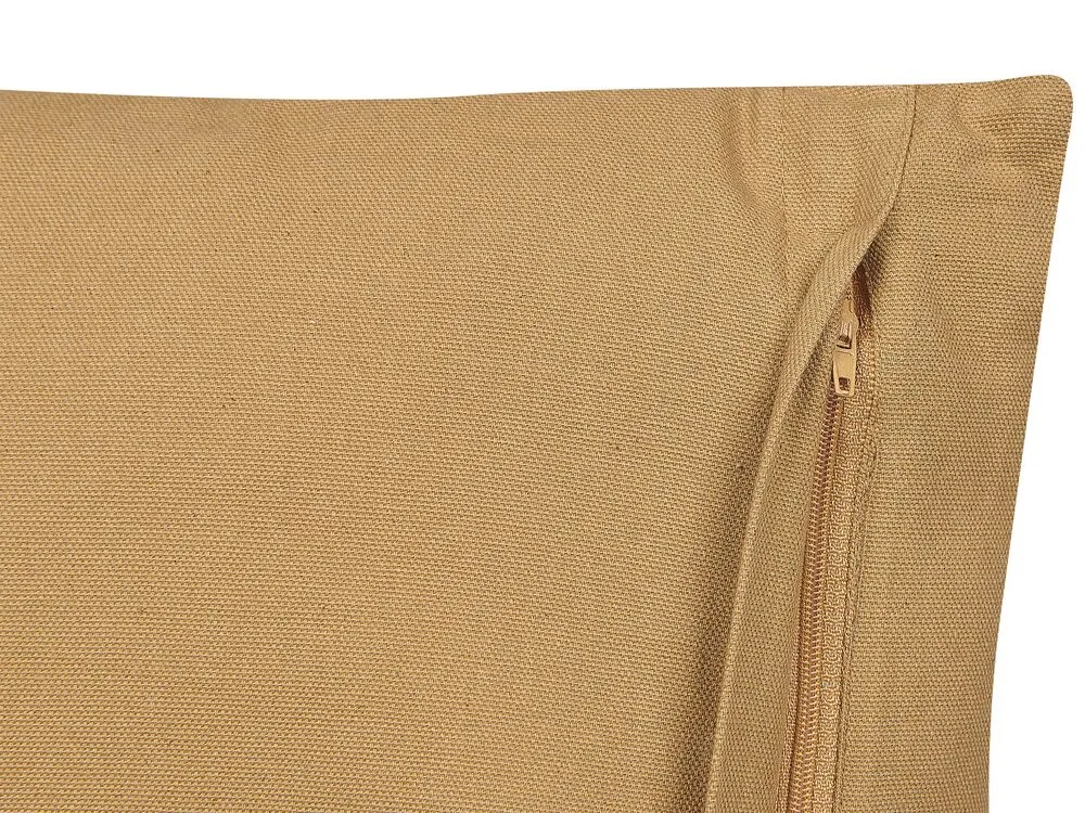 Cuscino decorativo SALIX Cotone 45 x 45 cm Beige sabbia A strisce