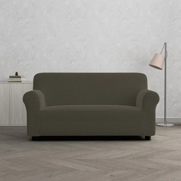 DATEX Copridivano bielastico sagomato, tessuto estensibile FASHIONABLE, tortora