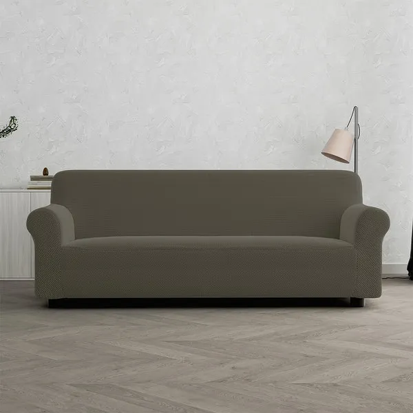DATEX Copridivano bielastico sagomato, tessuto estensibile FASHIONABLE, tortora