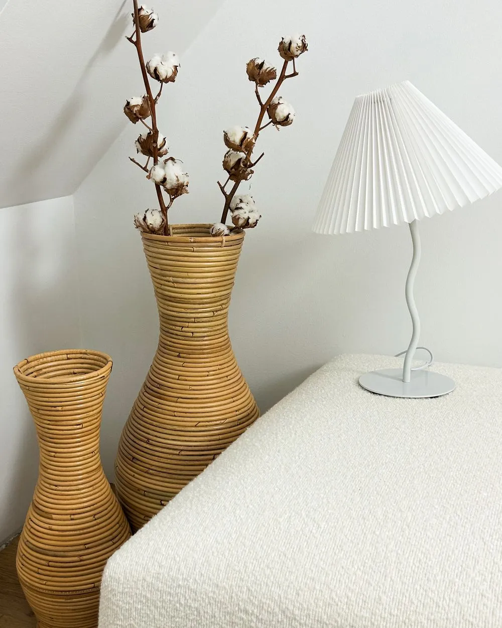 Decorative Vase TRINISA Rattan 70 cm Natural