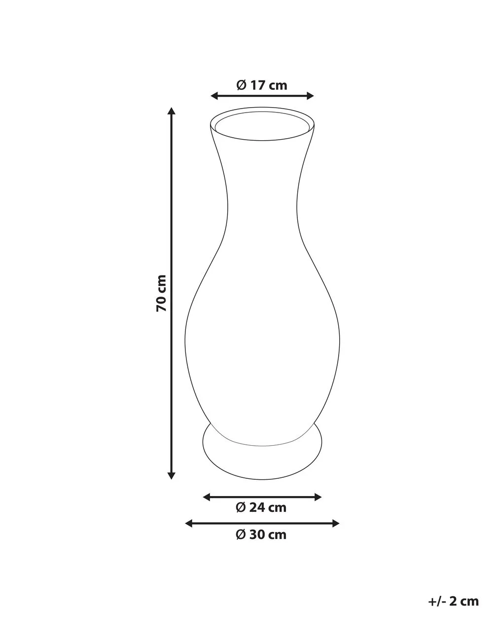 Decorative Vase TRINISA Rattan 70 cm Natural