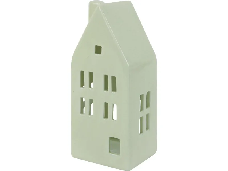 Decorazione natalizia Home in porcellana verde 6.5x5.4x14.5 cm