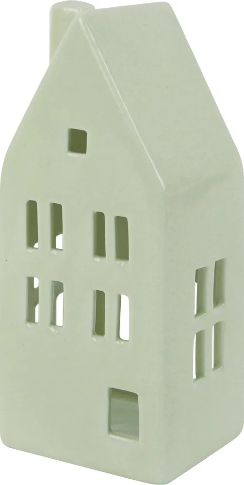 Decorazione natalizia Home in porcellana verde 6.5x5.4x14.5 cm