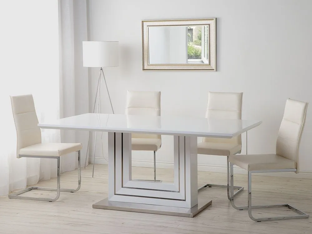 Dining Table KALONA White 180 cm 90 cm