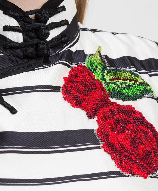 Dolce&Gabbana Abito in seta bianca F6XG7ZHS1D0
