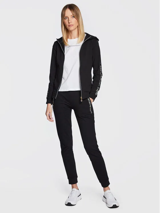 Ea7 Emporio Armani felpa fullzip gold donna