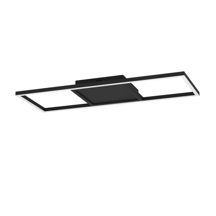 Eglo CALAGRANO-Z Plafoniera LED Nero, 1-Luce, Cambia colore
