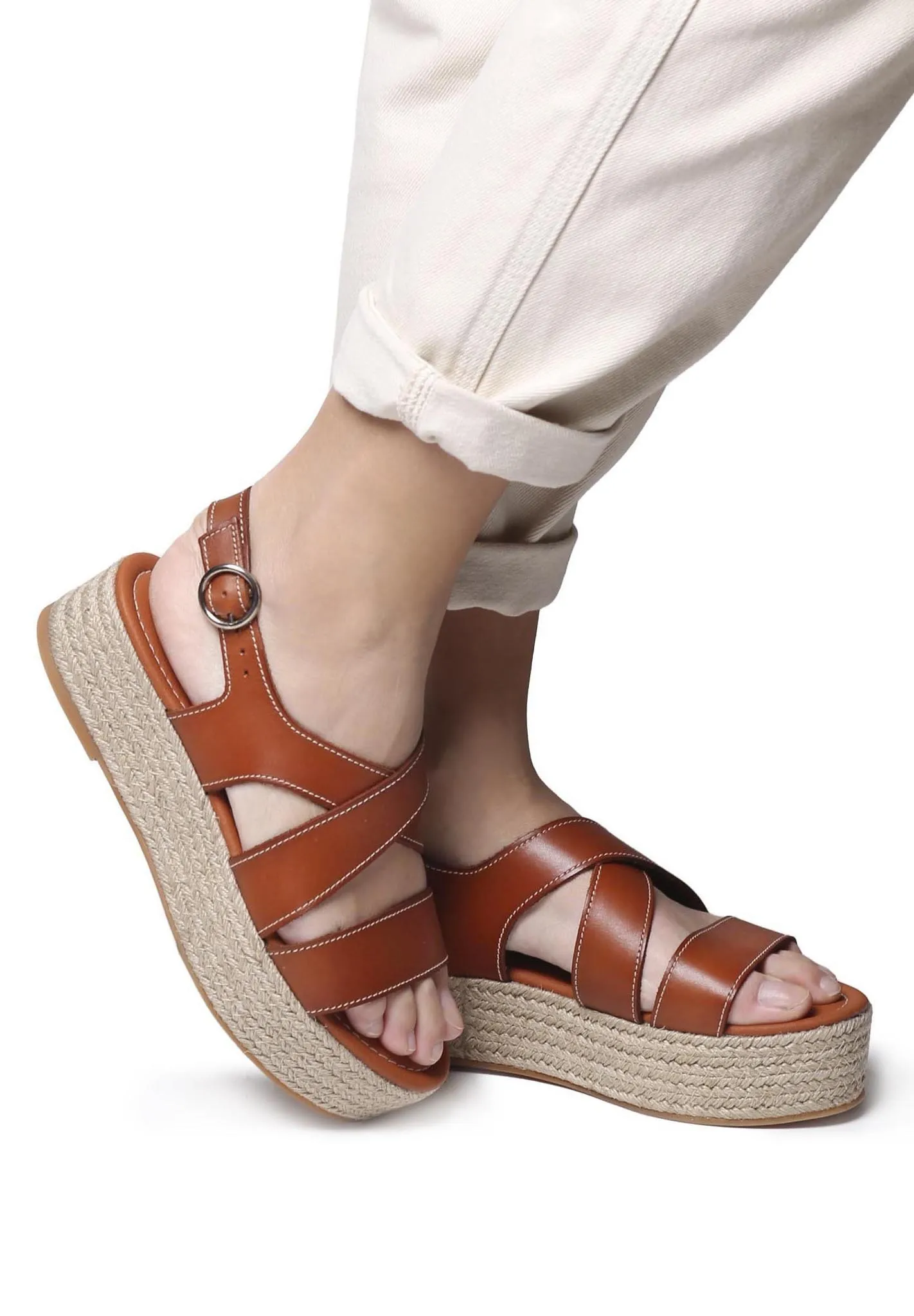ELISENDA - Sandali con plateau