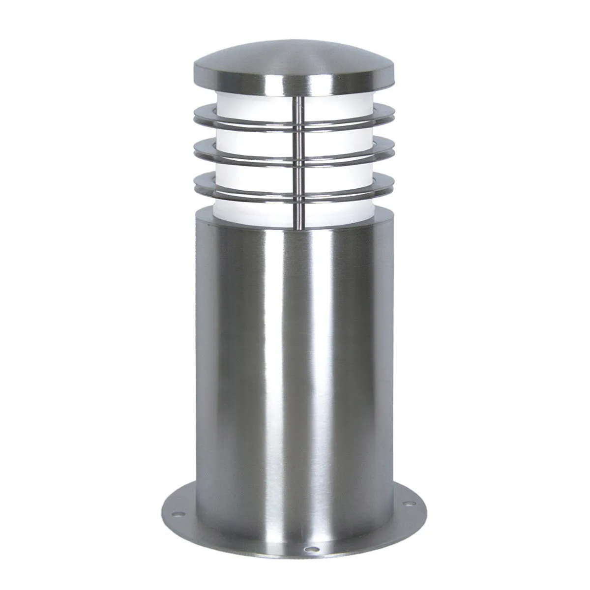 Elstead Lighting  Paletto luminoso basso da esterno corpo in acciaio e diffusore in vetro opalino Sandbanks - 40W