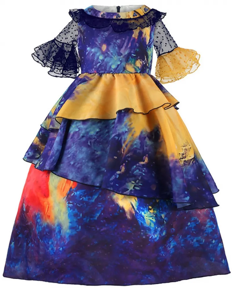 Encanto Ragazze Party Dress Up Abiti da principessa Bambini Halloween Mirabel C
