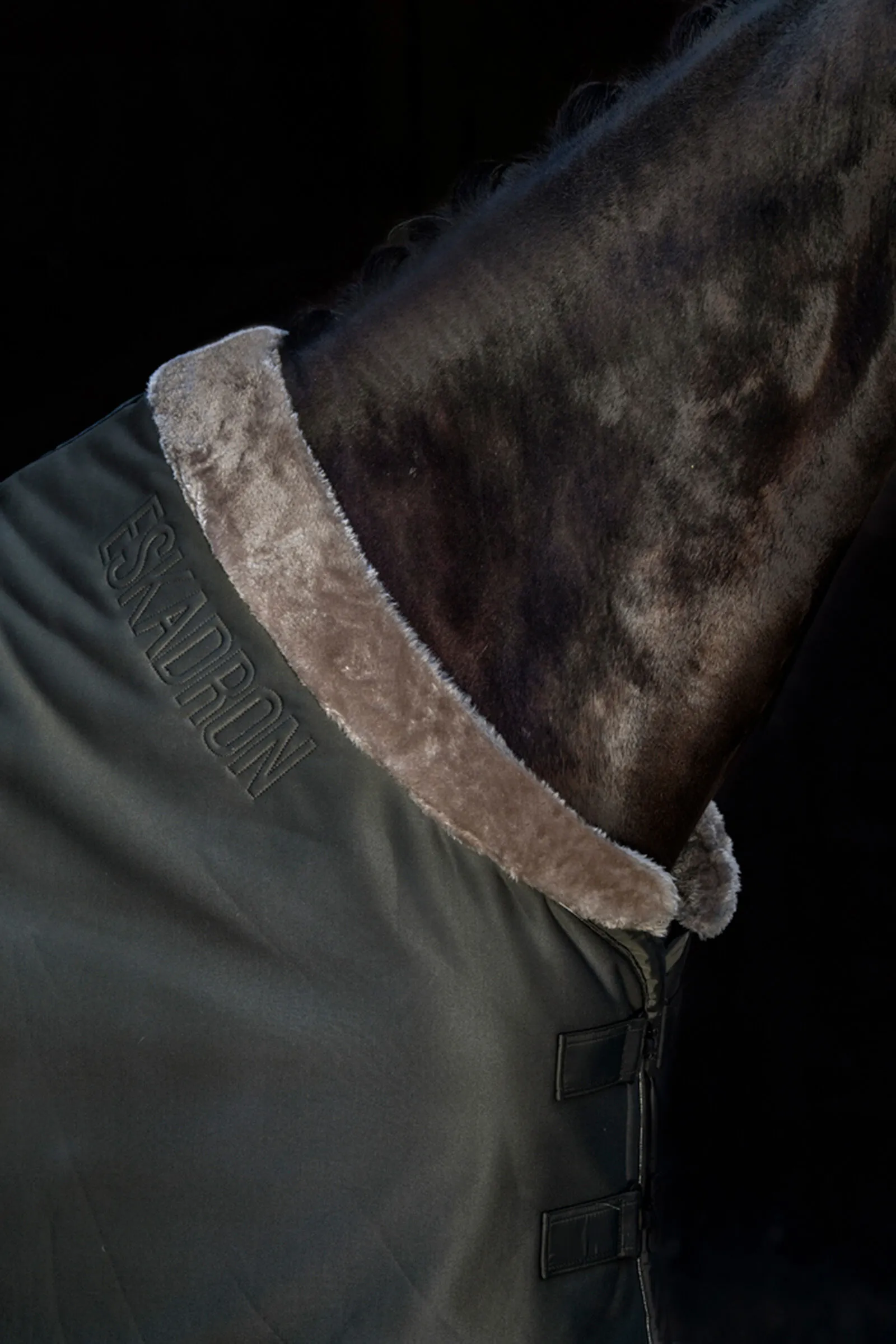 Eskadron Essence 22/23 Coperta assorbisudore in jersey con pelliccia ecologica