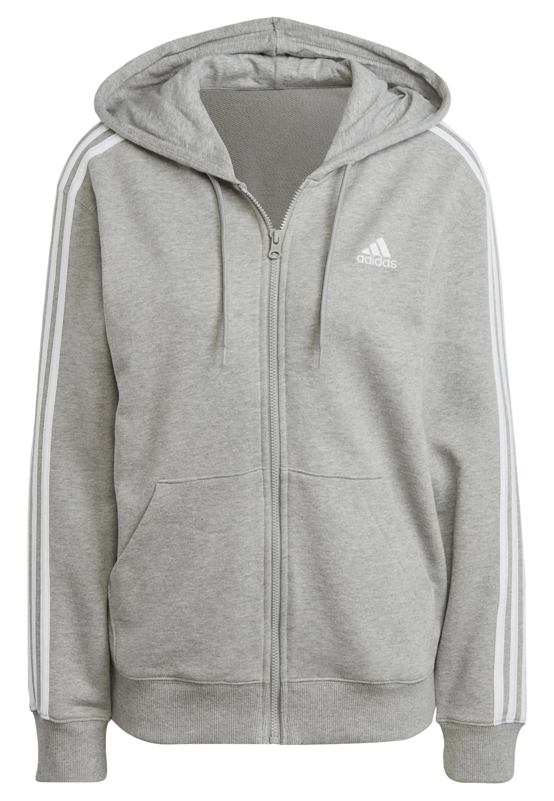 ESSENTIALS 3-STRIPES REGULAR FULL-ZIP - Felpa con zip
