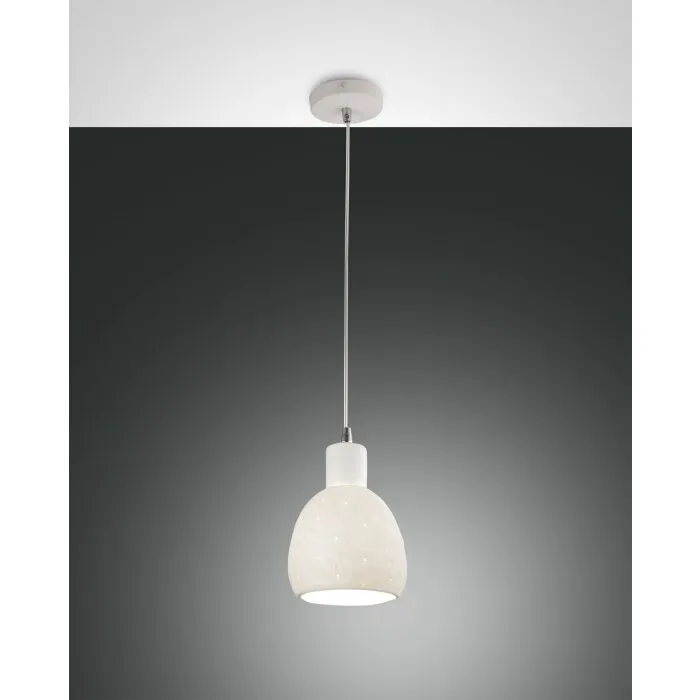 Fabas Luce Marina Lampada a Sospensione Bianco, 1-Luce