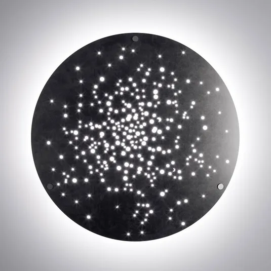 Fabbian Lens applique LED Ø 90 cm brunito