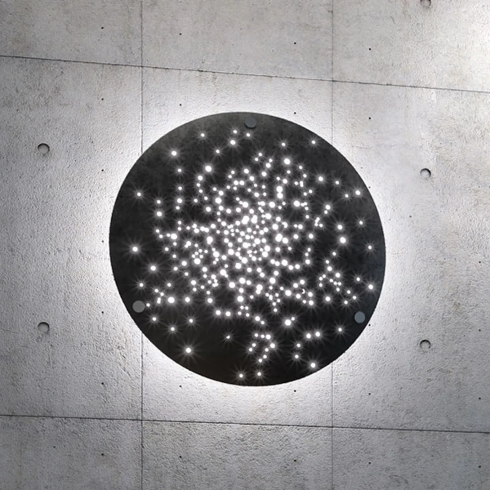 Fabbian Lens applique LED Ø 90 cm brunito