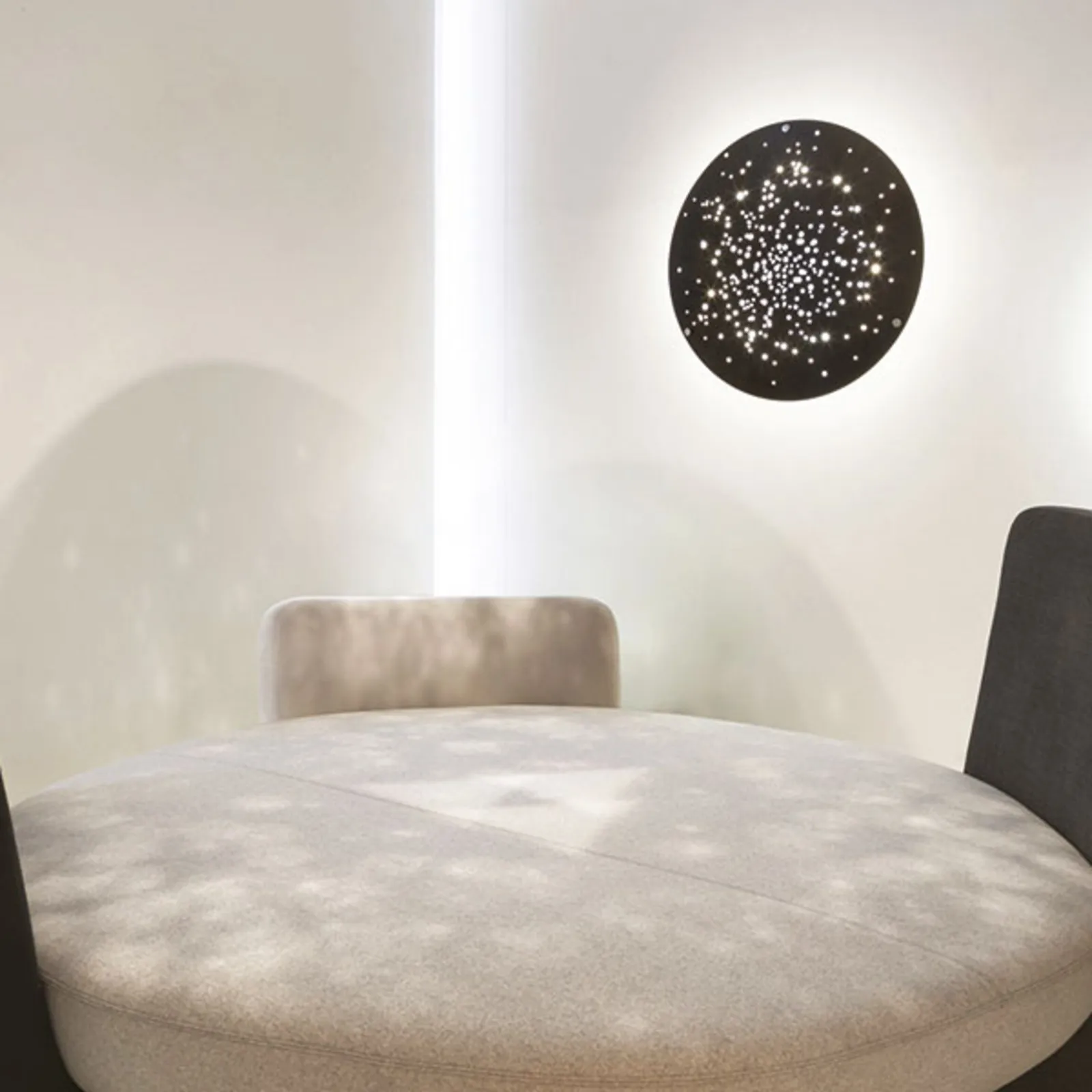 Fabbian Lens applique LED Ø 90 cm brunito