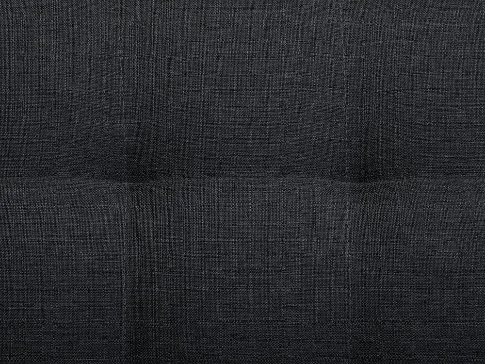 Fabric Chaise Lounge Graphite Grey ABERDEEN