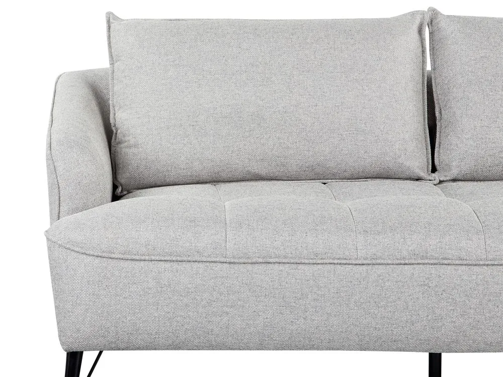 Fabric Living Room Set Grey HOBRO