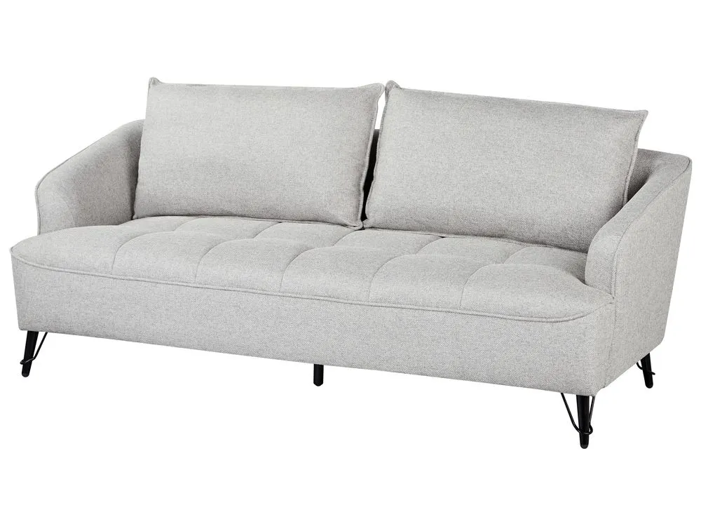 Fabric Living Room Set Grey HOBRO